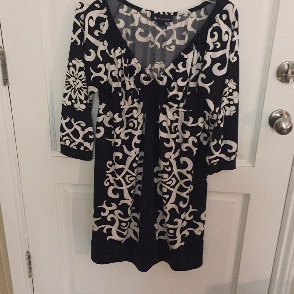 Black and white INC dress